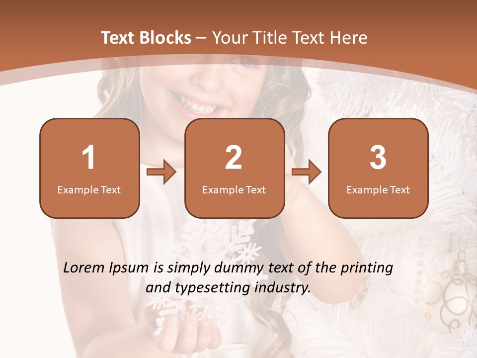 Cute Winter White PowerPoint Template