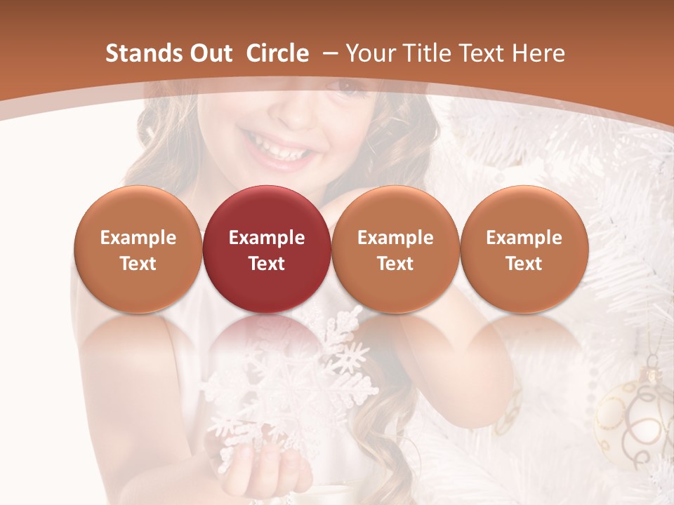 Cute Winter White PowerPoint Template