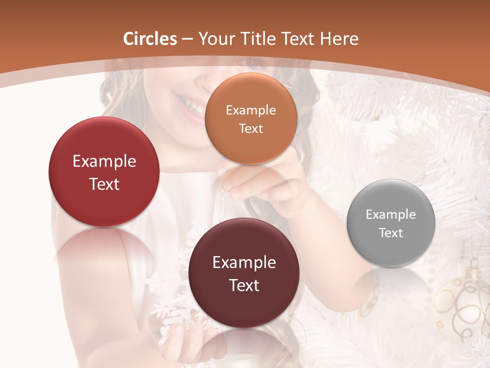 Cute Winter White PowerPoint Template