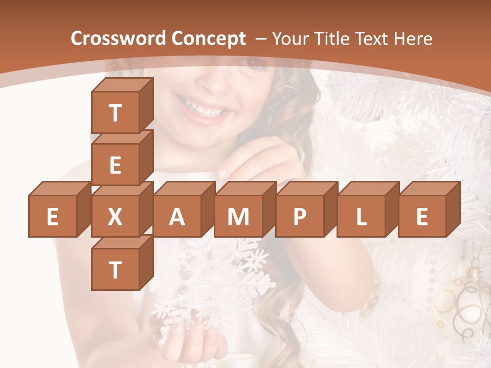 Cute Winter White PowerPoint Template