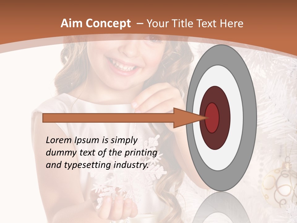 Cute Winter White PowerPoint Template