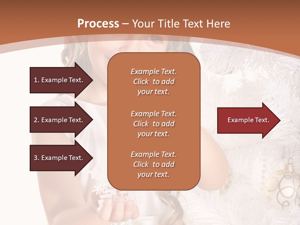 Cute Winter White PowerPoint Template
