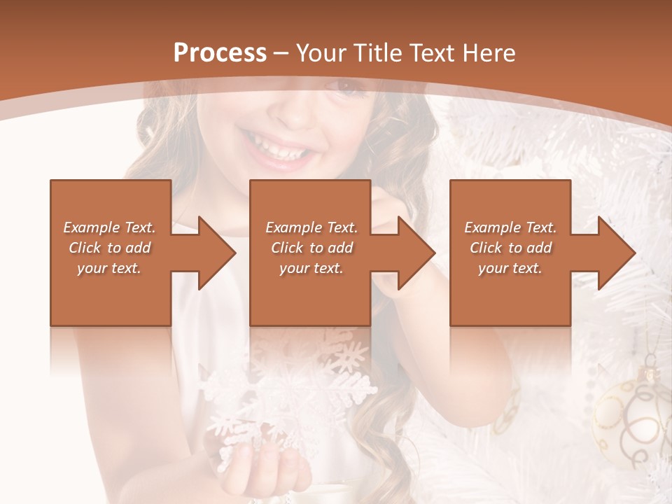 Cute Winter White PowerPoint Template