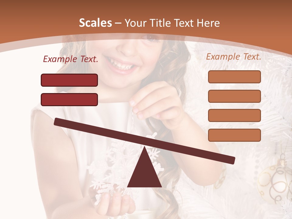 Cute Winter White PowerPoint Template