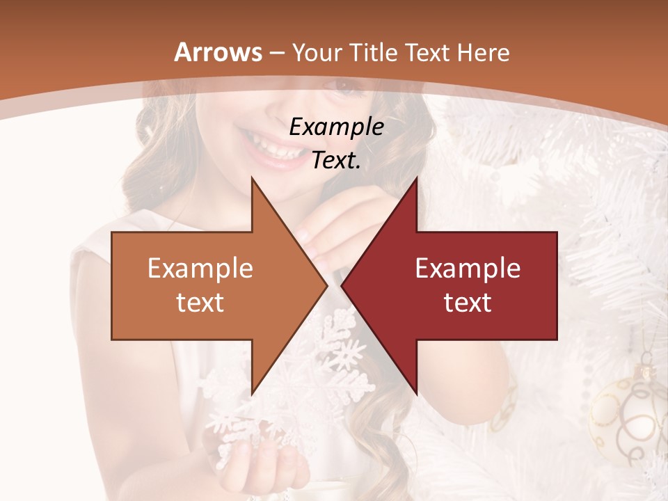 Cute Winter White PowerPoint Template