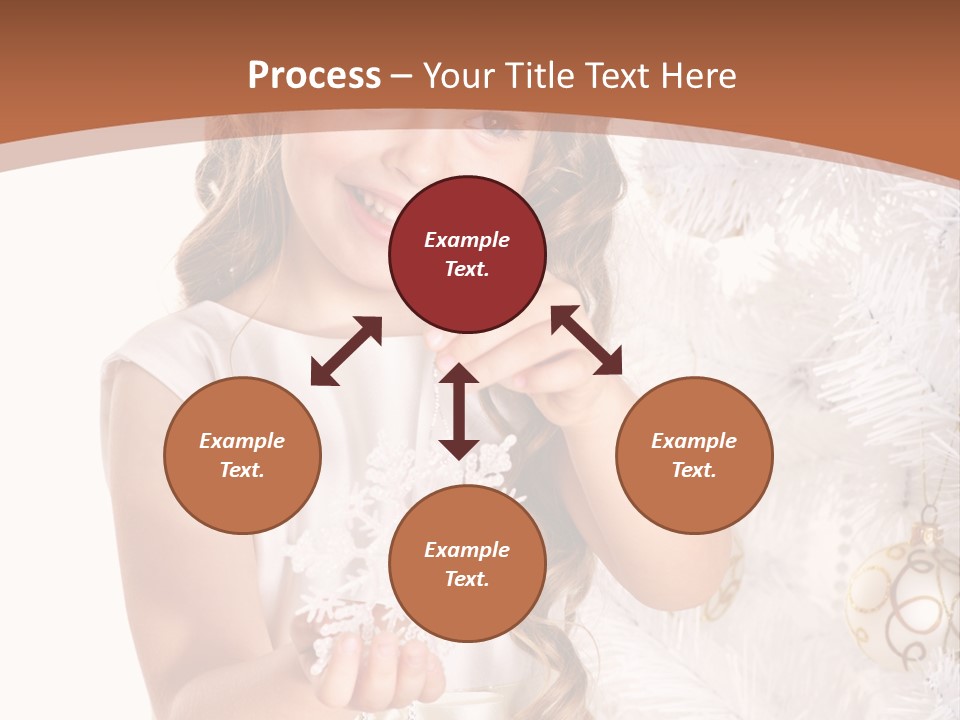 Cute Winter White PowerPoint Template