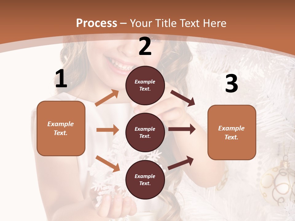 Cute Winter White PowerPoint Template