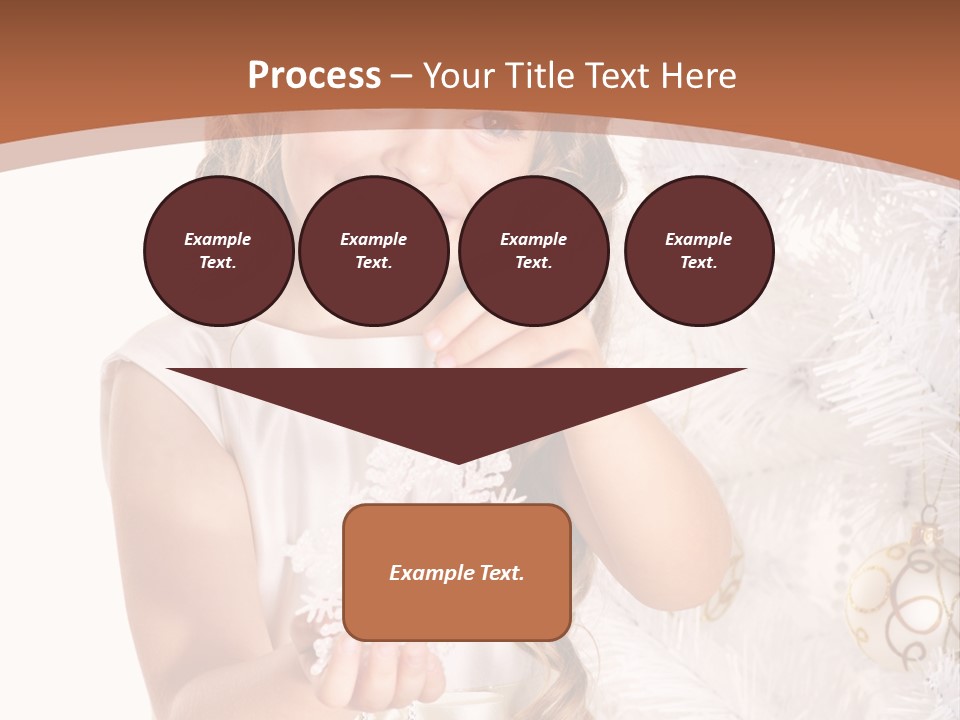 Cute Winter White PowerPoint Template