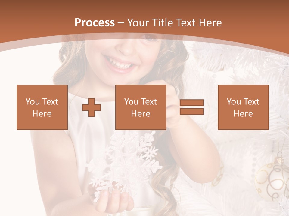 Cute Winter White PowerPoint Template