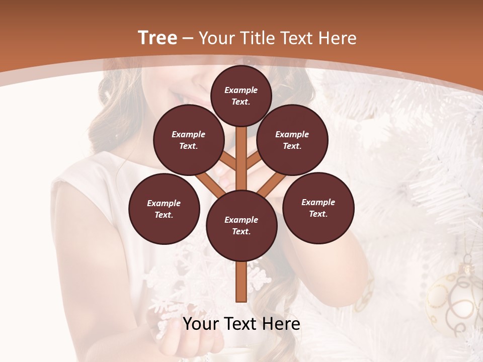 Cute Winter White PowerPoint Template