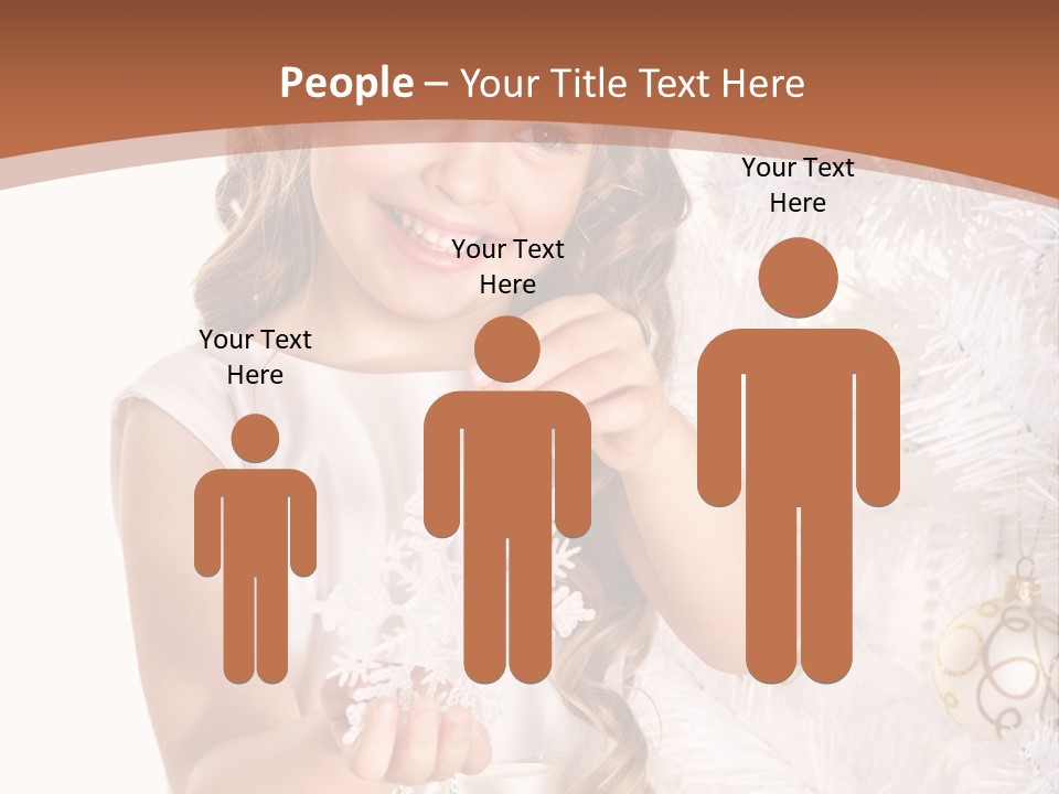 Cute Winter White PowerPoint Template