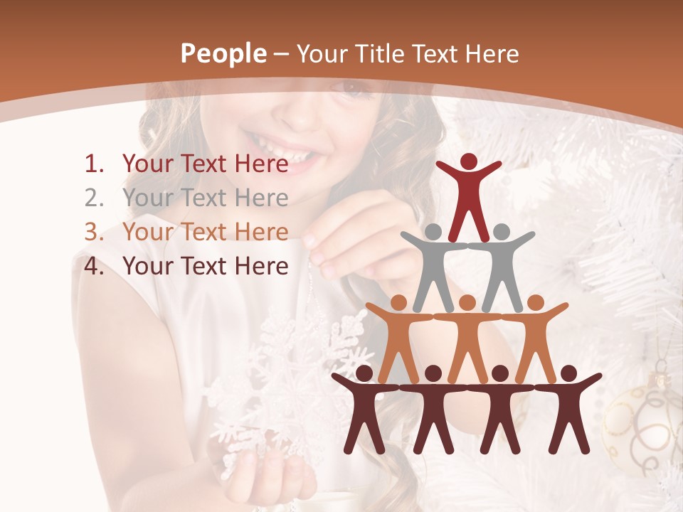 Cute Winter White PowerPoint Template