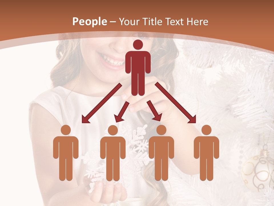 Cute Winter White PowerPoint Template