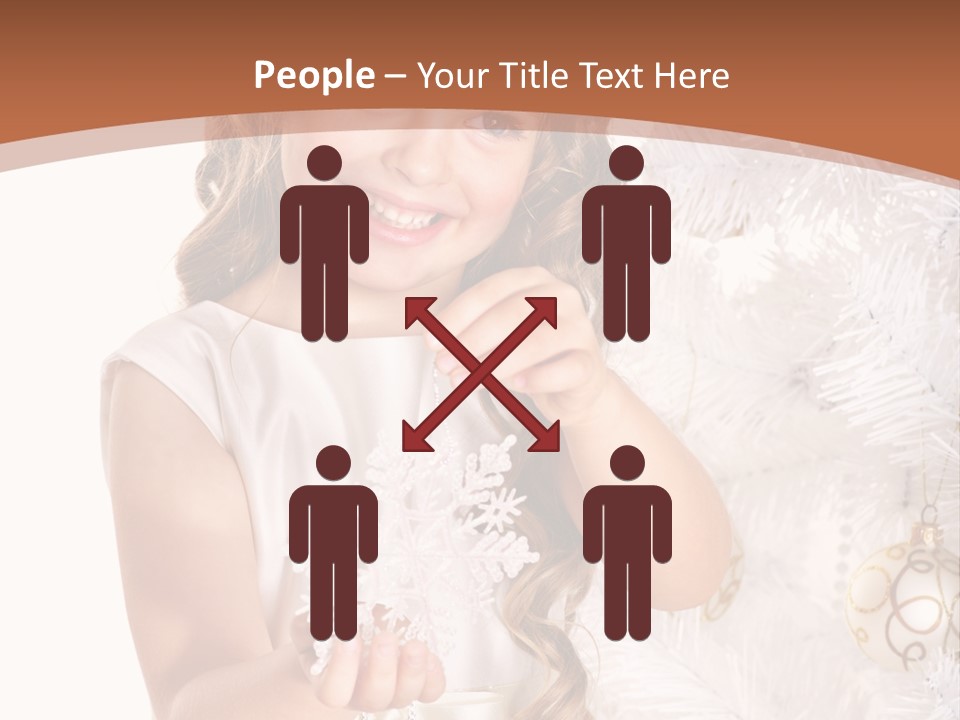 Cute Winter White PowerPoint Template