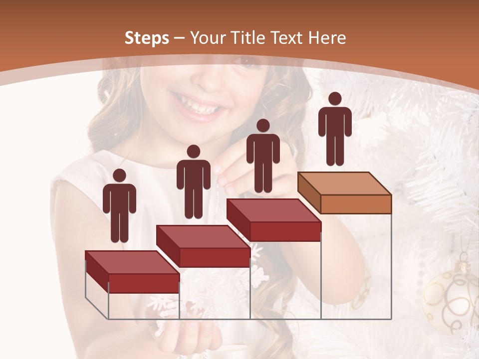 Cute Winter White PowerPoint Template