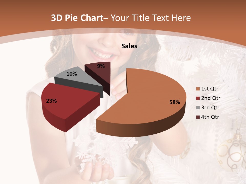 Cute Winter White PowerPoint Template