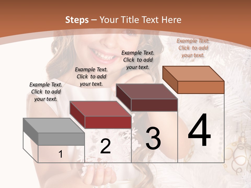 Cute Winter White PowerPoint Template