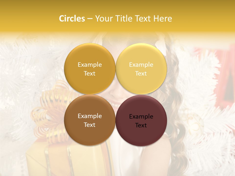 Box Decoration Girl PowerPoint Template