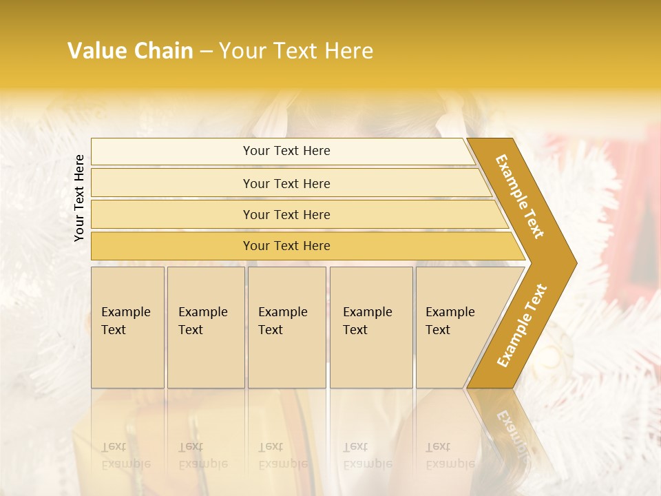 Box Decoration Girl PowerPoint Template