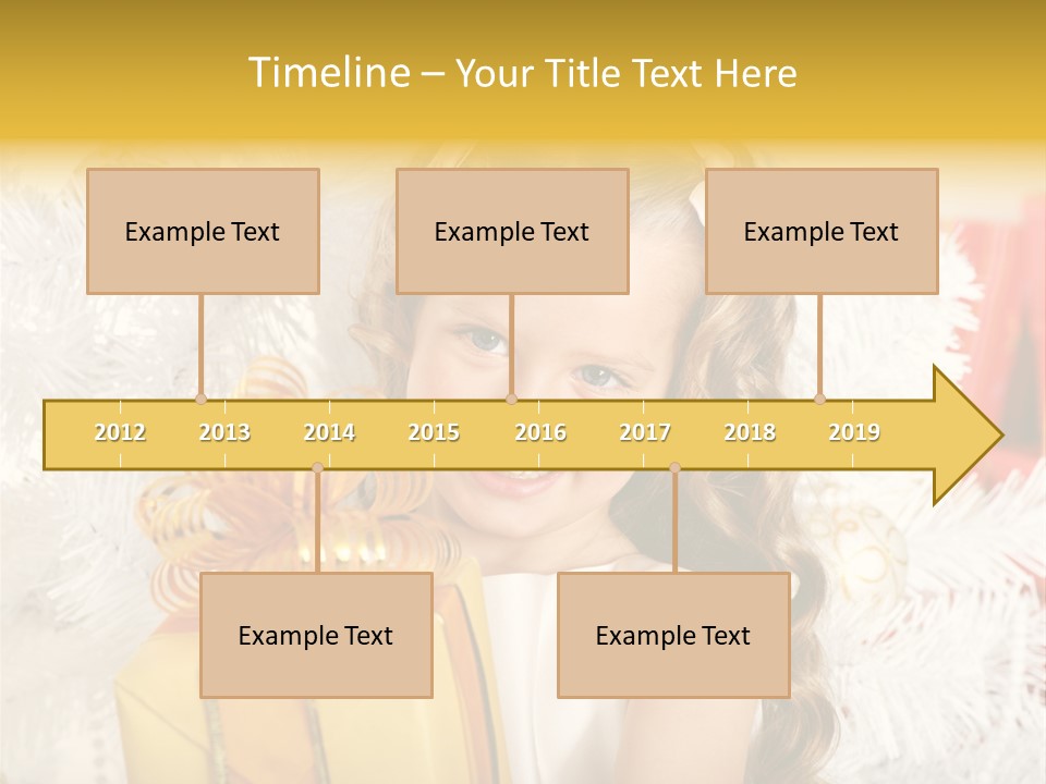 Box Decoration Girl PowerPoint Template