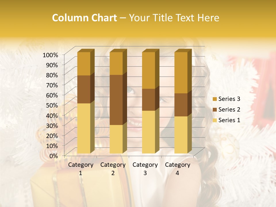 Box Decoration Girl PowerPoint Template