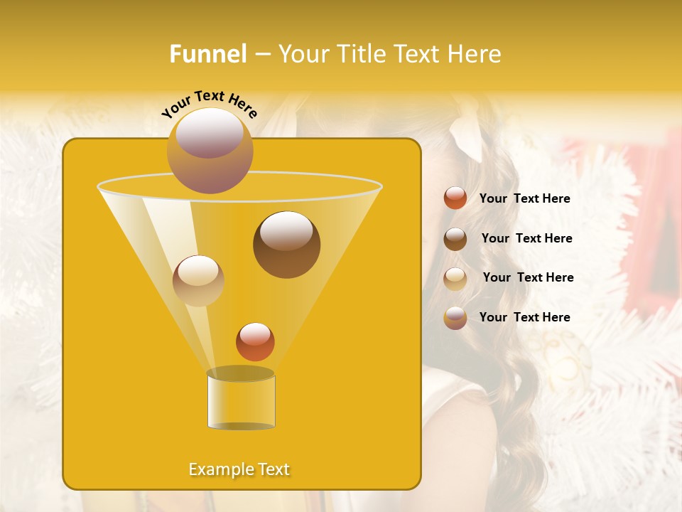 Box Decoration Girl PowerPoint Template