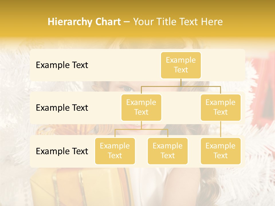 Box Decoration Girl PowerPoint Template