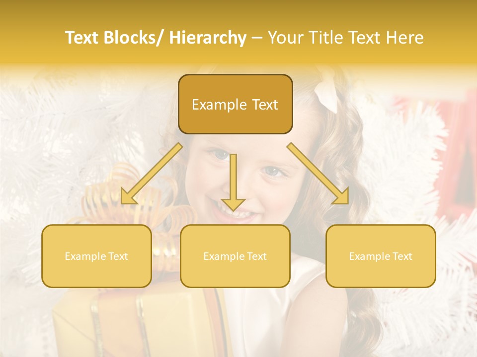 Box Decoration Girl PowerPoint Template