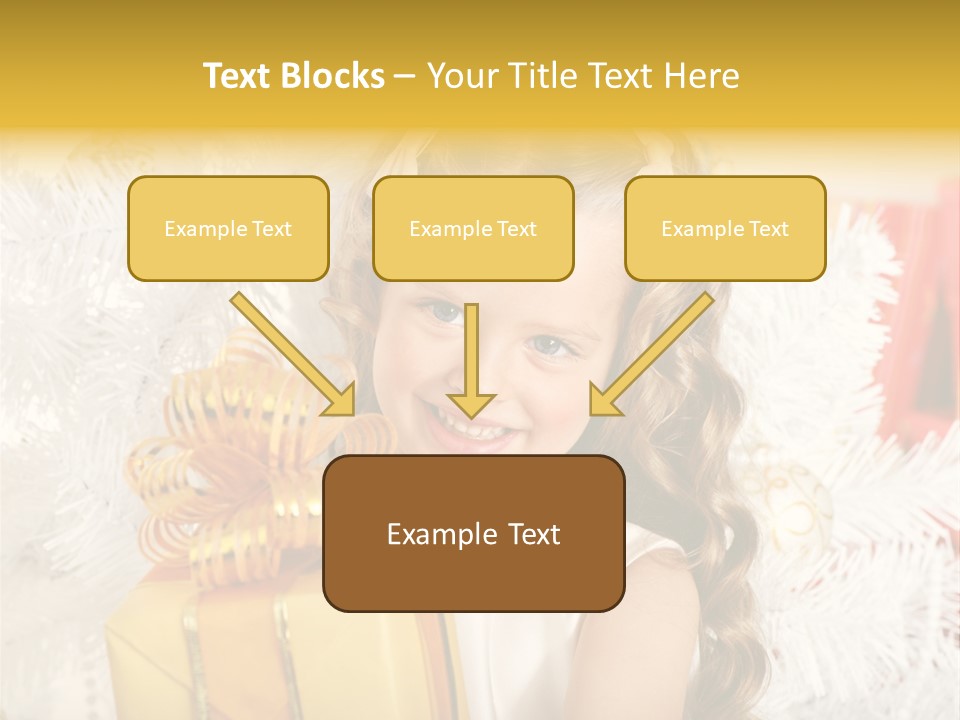 Box Decoration Girl PowerPoint Template