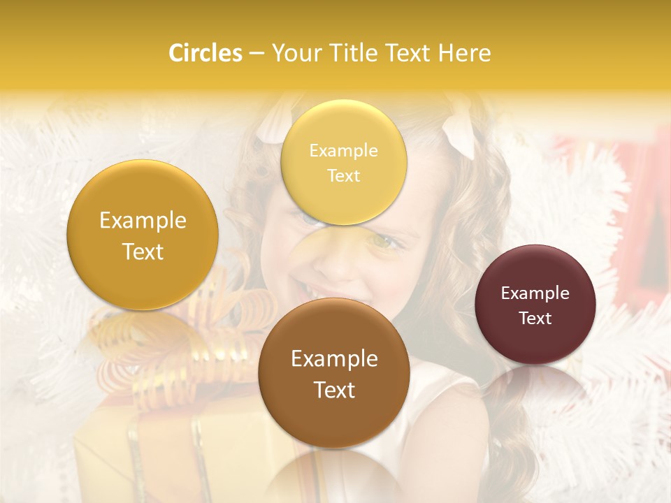 Box Decoration Girl PowerPoint Template