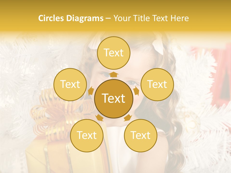 Box Decoration Girl PowerPoint Template