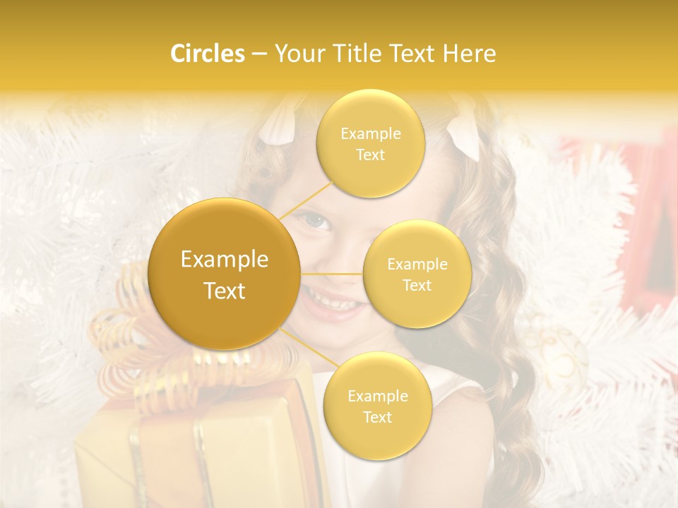 Box Decoration Girl PowerPoint Template