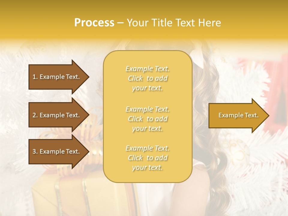 Box Decoration Girl PowerPoint Template