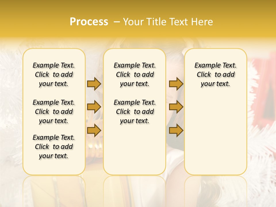 Box Decoration Girl PowerPoint Template