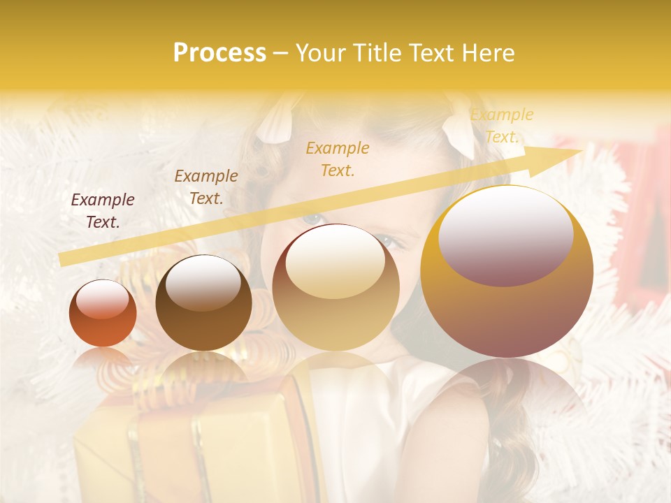 Box Decoration Girl PowerPoint Template