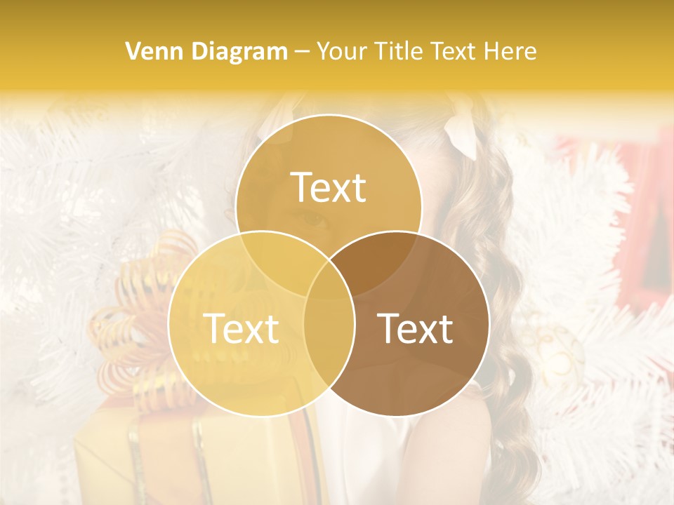 Box Decoration Girl PowerPoint Template