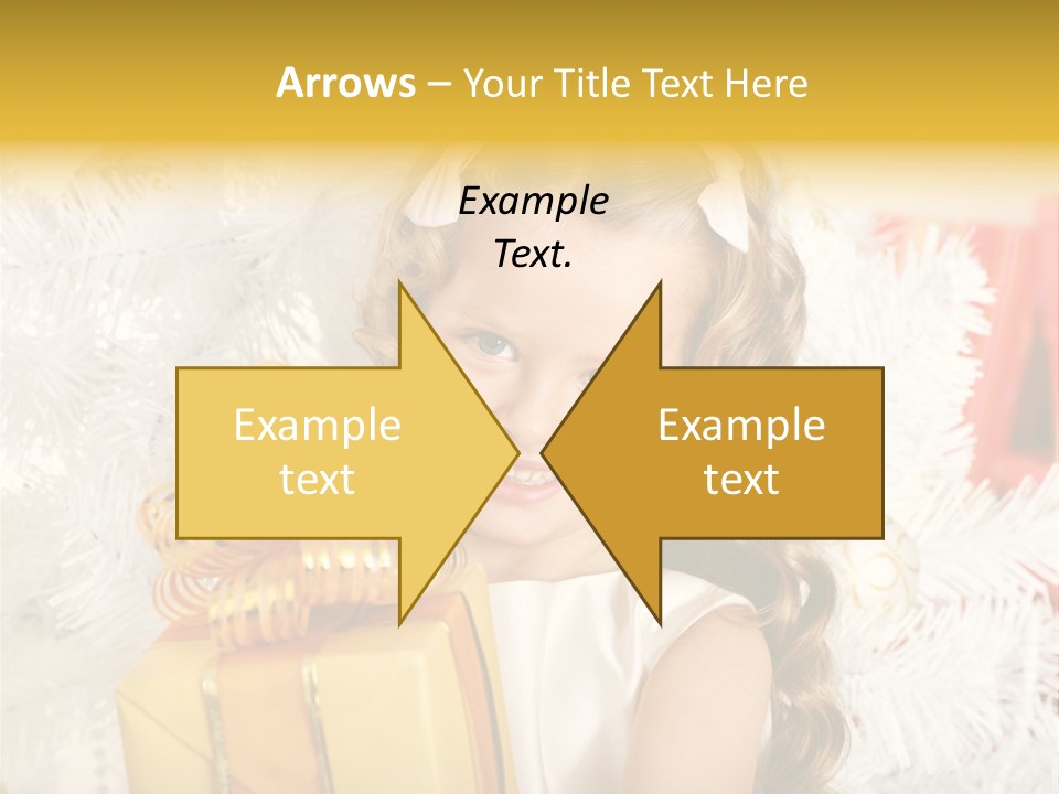 Box Decoration Girl PowerPoint Template