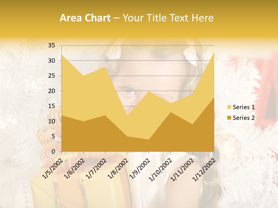 Box Decoration Girl PowerPoint Template