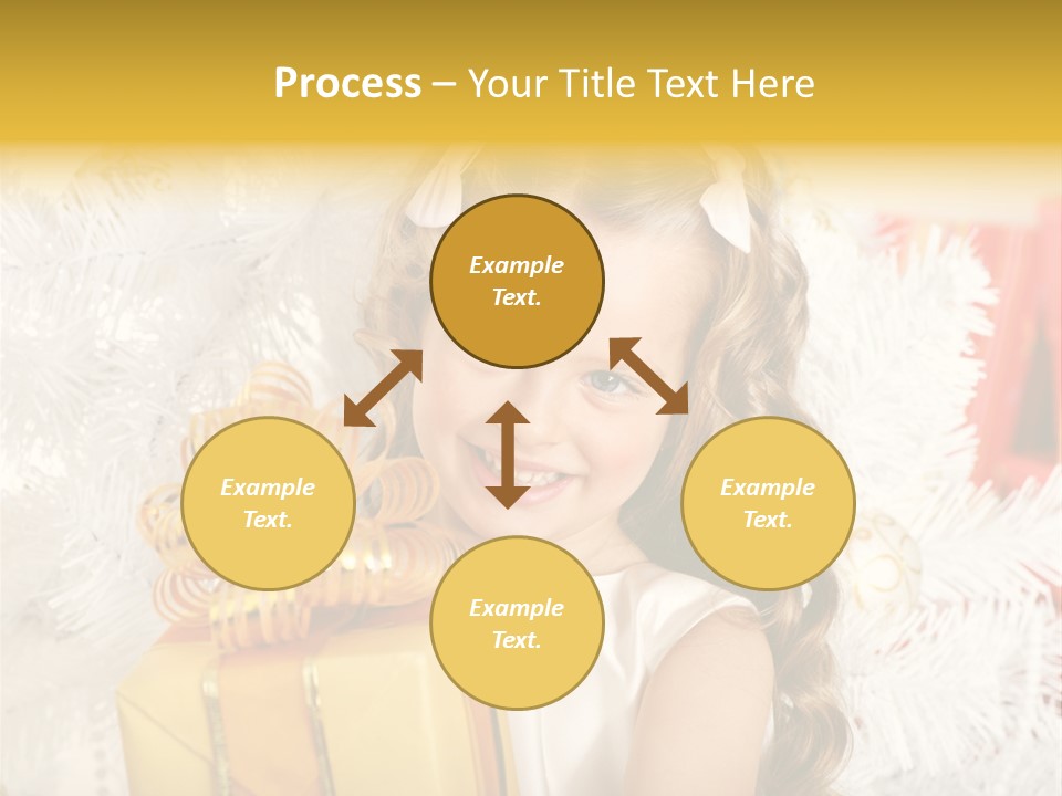 Box Decoration Girl PowerPoint Template