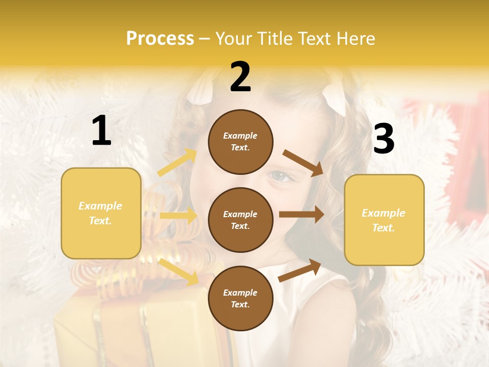 Box Decoration Girl PowerPoint Template