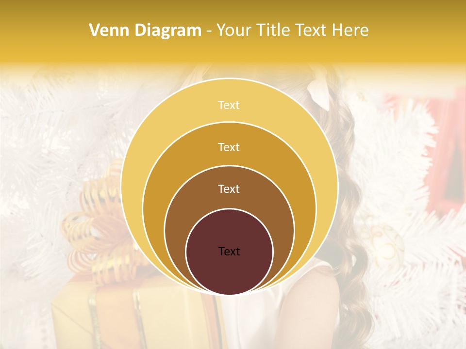 Box Decoration Girl PowerPoint Template