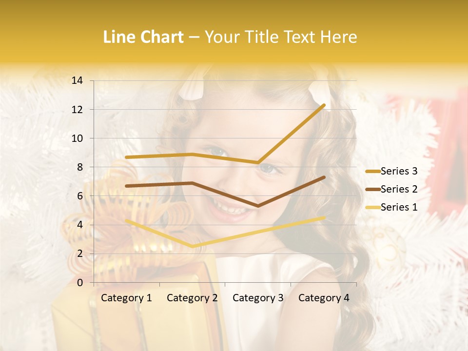 Box Decoration Girl PowerPoint Template