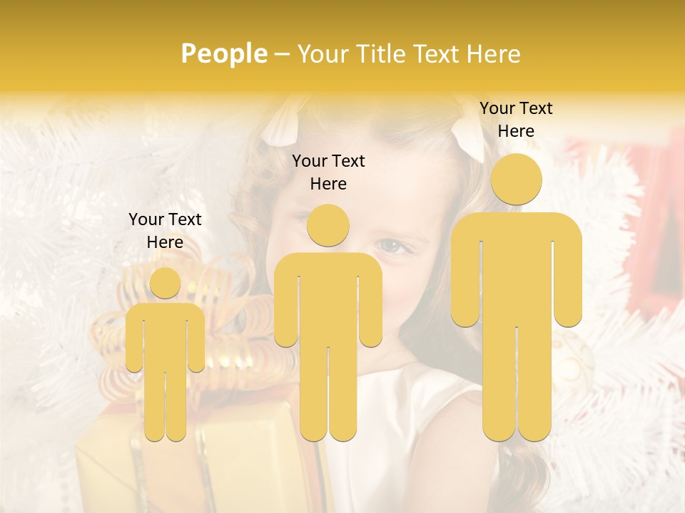 Box Decoration Girl PowerPoint Template