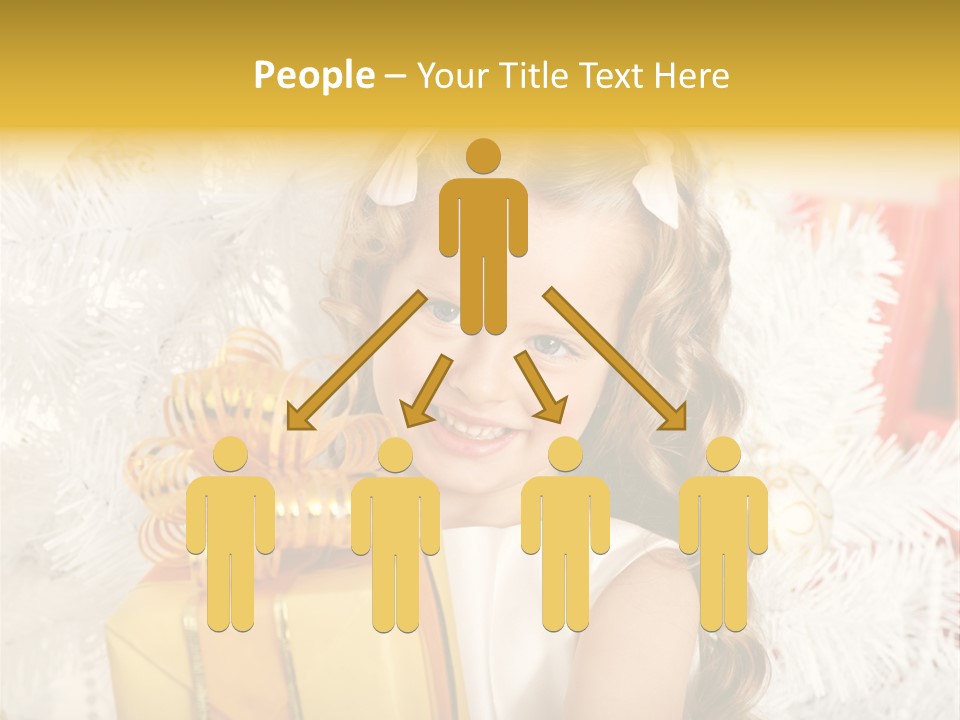 Box Decoration Girl PowerPoint Template