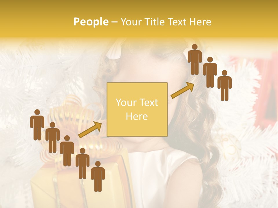 Box Decoration Girl PowerPoint Template