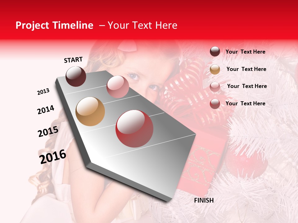 Day Gift Ball PowerPoint Template