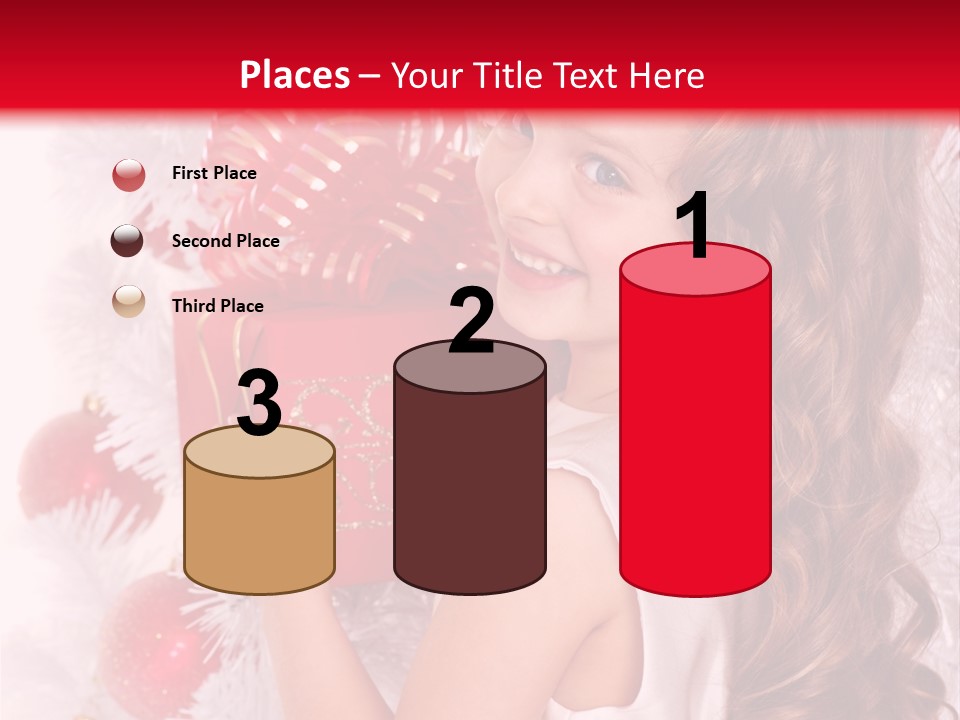 Winter Ribbon Happy PowerPoint Template
