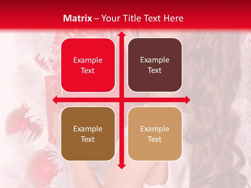 Winter Ribbon Happy PowerPoint Template