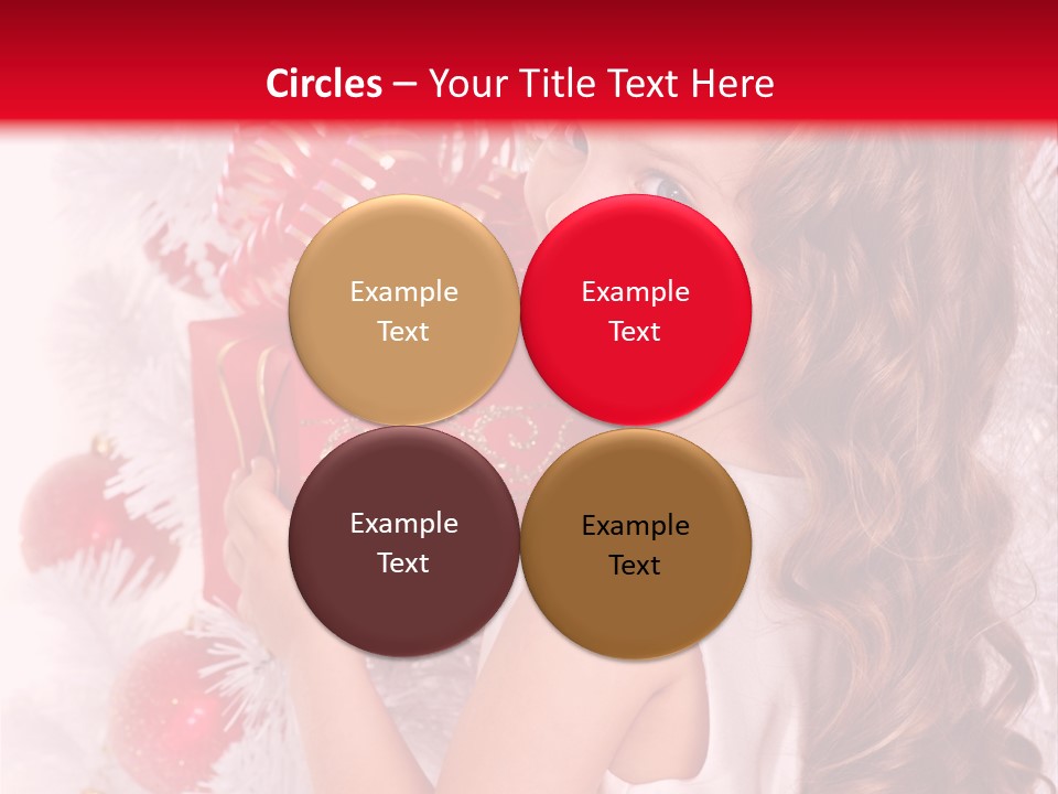 Winter Ribbon Happy PowerPoint Template