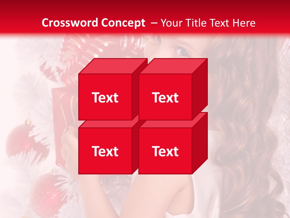 Winter Ribbon Happy PowerPoint Template